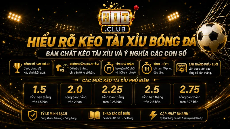 Bản chất Kèo Tài Xỉu bóng đá và ý nghĩa các con số