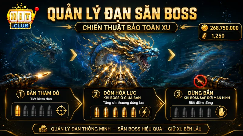 Cách quản lý đạn khi săn Boss Long Vương HITCLUB